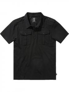 Brandit Рубашка-поло "Jon Poloshirt Short Sleeve" черная