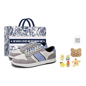 Kappa Антискользящие износостойкие низкие скейтерские кроссовки OG унисекс бело-зеленые [Сумка для покупок], цвет White Green[Shopping Bag]