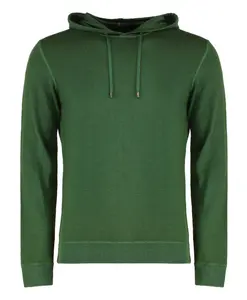 Вязаные шерстяные худи в рубчик Moorer, зеленый