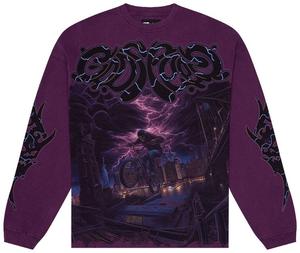 Футболка с длинными рукавами Godspeed BMX, фиолетовая