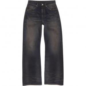 Широкие джинсы Acne Studios, темно-синий