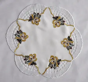 Скатерть Плауэн с вышивкой "Bell Magic", круглая Stickereien Plauen Ø 50 см, цвет bunt