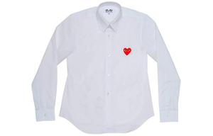 CDG Play Рубашка SS24 Unisex White