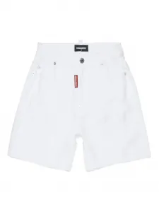 Шорты на пуговицах Dsquared2 Kids, белый