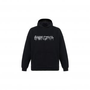 Wide Fit Slime Hoodie Balenciaga, черный