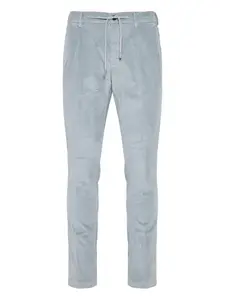 Брюки со складками и завязками Eleventy, синий