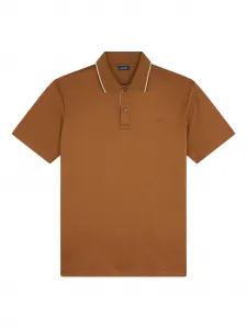Хлопковое поло Paul & Shark, коричневый