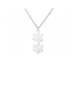 Ожерелье Everpaw с двойным отпечатком лапы Hollywood Sensation, silver