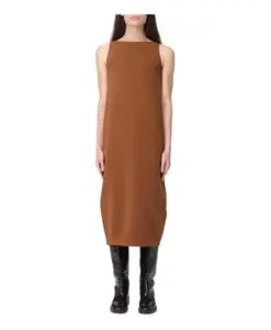 Платье миди Albio Max Mara, коричневый