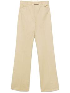 Брюки из хлопка пошитые на заказ TOM FORD, нейтральный цвет