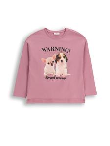 Рубашка с длинными рукавами приглушенно-розового цвета Coccodrillo