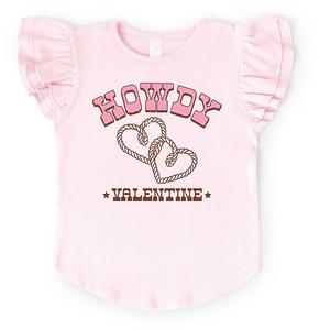Футболка Howdy Valentine с рукавами-крылышками и принтом в виде сердец на веревочке The Juniper Shop, Ballerina