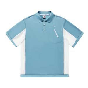 Skechers Yazhuan Series Polo Shirt Unisex Gray Blue