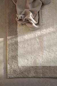 Тафтинговый коврик для ванной H&M, 60x90 см, бежевый