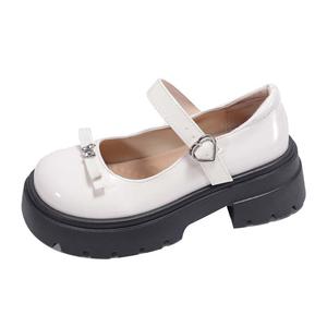 Xingdiman Женские туфли Мэри Джейн на массивном каблуке экрю, цвет Ecru