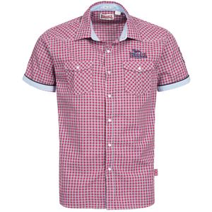 Рубашка на пуговицах классического кроя LONSDALE, красный