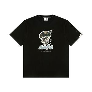 Футболка с принтом логотипа A Bathing APE Aape, черный
