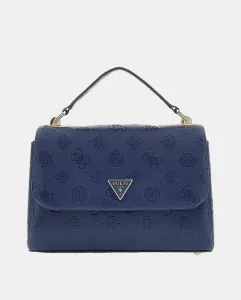 Средняя сумка через плечо на молнии и магнитной застежке Guess, темно-синий