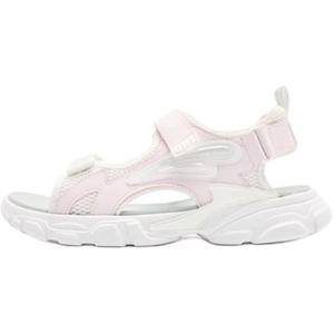 QIAODAN Детские сандалии Jordan с нескользящей подошвой, износостойкие, белые/небесно-розовые, для подростков