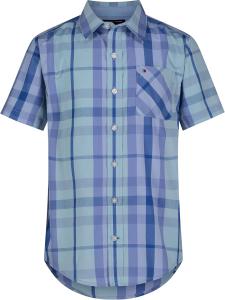 Рубашка Tommy Hilfiger Blue Skies с короткими рукавами для мальчиков (для детей старшего возраста), Spring Blue Skies Plaid