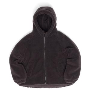 Женская куртка с капюшоном из искусственного меха - повседневная куртка Mazine, Eggplant