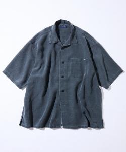 Широкая, выцветшая рубашка с открытым воротником и короткими рукавами Nautica, цвет Navy