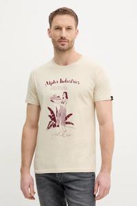 Футболка хлопковая Alpha Hawaii T Alpha Industries, бежевый