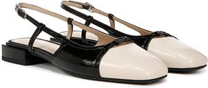 Балетки Sam Edelman Kara 2, цвет Black Patent/Alpine Ivory