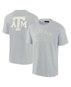 Мужская и женская серая футболка Texas A&M Aggies Super Soft с коротким рукавом Fanatics Signature, серый
