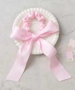 Двусторонняя резинка для волос с лентой в виде веера Panpantutu, цвет Cream Pink