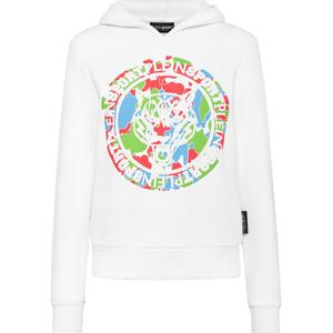 Толстовка с капюшоном Carbon Tiger Plein Sport, цвет wei?