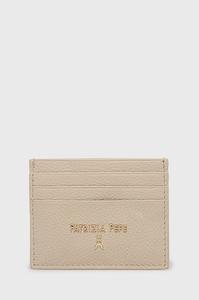 Кожаный чехол для карт Patrizia Pepe, бежевый
