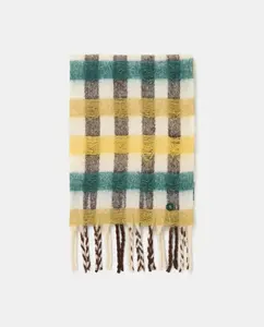 Шарф в клетку с цветами Jo & Mr. Joe