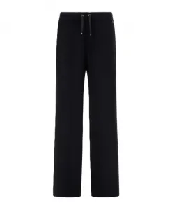 Брюки из матового крепового атласа. Herno, черный