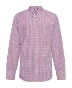 Клетчатая рубашка Dsquared2, красный