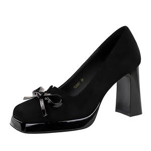 Женские туфли на высоком каблуке YAFEI XUANYU, Black