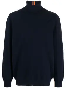 Кашемировый джемпер с отделкой Artist Stripe Paul Smith, синий