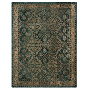 Ковер из шерсти с цветочным рисунком в рамке Anatolia Andrea Safavieh, мультиколор, 92x153 см