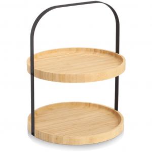 Этажерка 2 уровня из высококачественного материала Zeller Present, черный