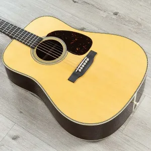 Акустическая гитара Martin Standard Series HD-28 Dreadnought, задняя часть и обечайки из палисандра, тонировка старения из ели