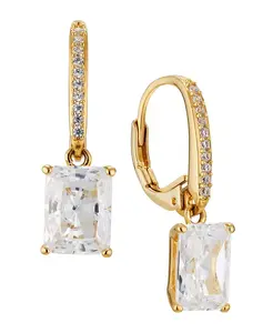 Серьга с застежкой-русалкой из кубического циркония, созданная для Macy's Eliot Danori, gold