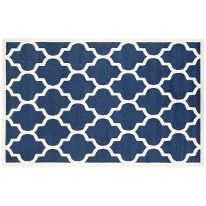 Amherst четырехлистник для дома и улицы ковер Safavieh, синий, 153x153 см