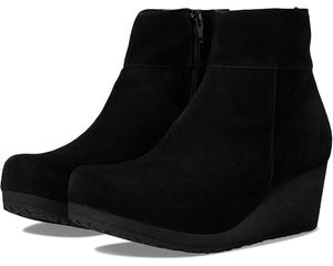 Биркенсток Папилио Ботильоны Женские US 5-5.5 Черная Кожа Клинья ZPO2479 Birkenstock