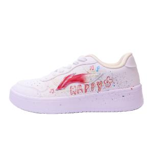 LINING Понтонные лодки легкие и дышащие низкие кроссовки для скейтбординга унисекс белый красный