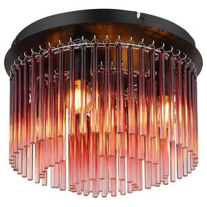 Потолочный светильник Globo Lighting Gorley Typ B, цветное стекло/железо - 5 лампочек - красный