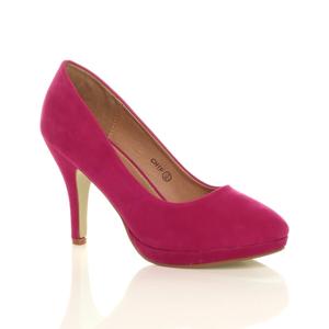 Туфли-лодочки из искусственной замши на высоком каблуке AJVANI, розовый