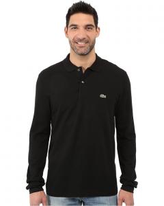 Поло Lacoste Long Sleeve Classic Pique Shirt, черный