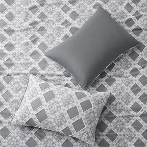 Комплект круглогодичного теплого одеяла Peace Nest с клипсами из мягкой микрофибры с цветком сливы, цвет Gray