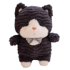 Очаровательная проказница кукла Meow с бантом, высота 23 см MLING, серый