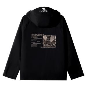 CAMEL Ветровка All weather Waterproof, Windproof, Breathable, Abrasion Resistant, Cold Resistant Unisex Black
